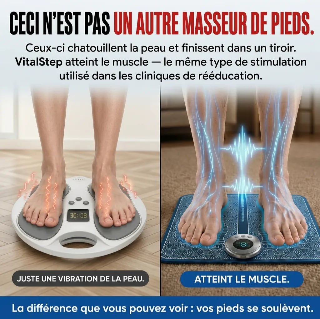 VITALSTEP™ – Le Massage EMS qui Réveille et Soulage vos Pieds