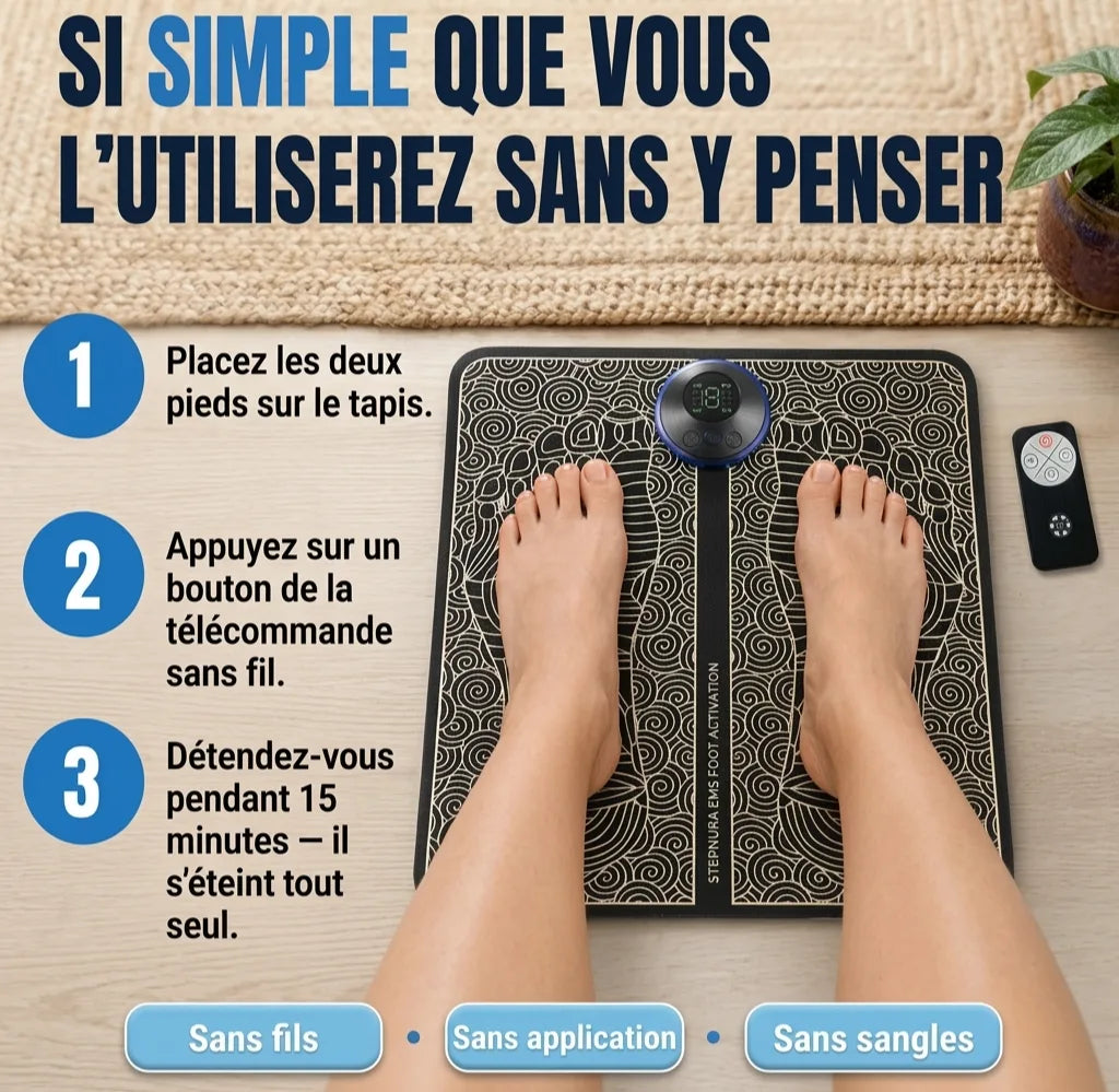 VITALSTEP™ – Le Massage EMS qui Réveille et Soulage vos Pieds