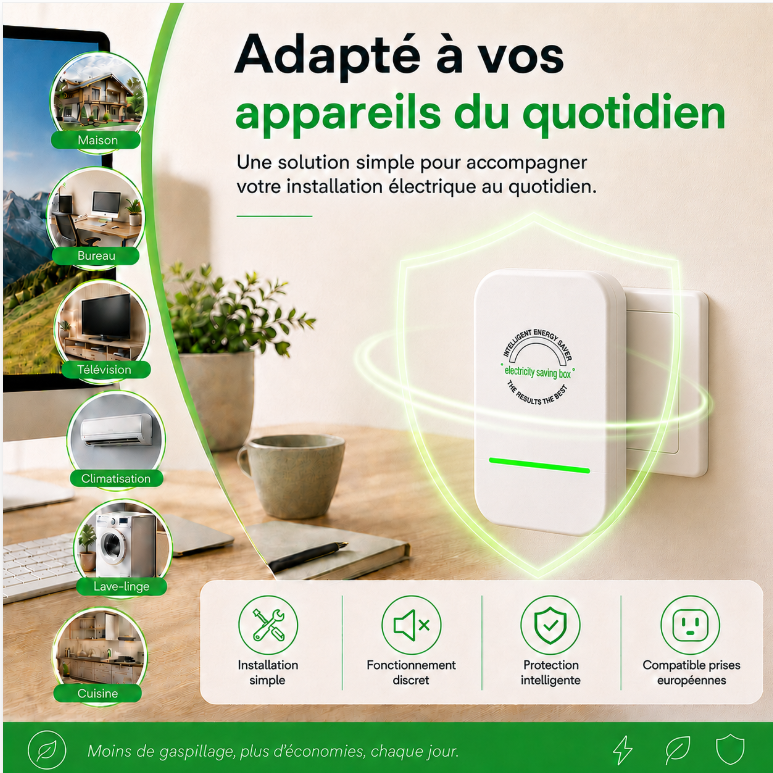 Adaptateur électrique intelligent économiseur d'énergie