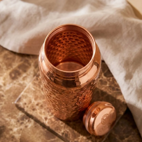 TAMRÉA™ Gourde En Cuivre Pur Martelée — 800 ml