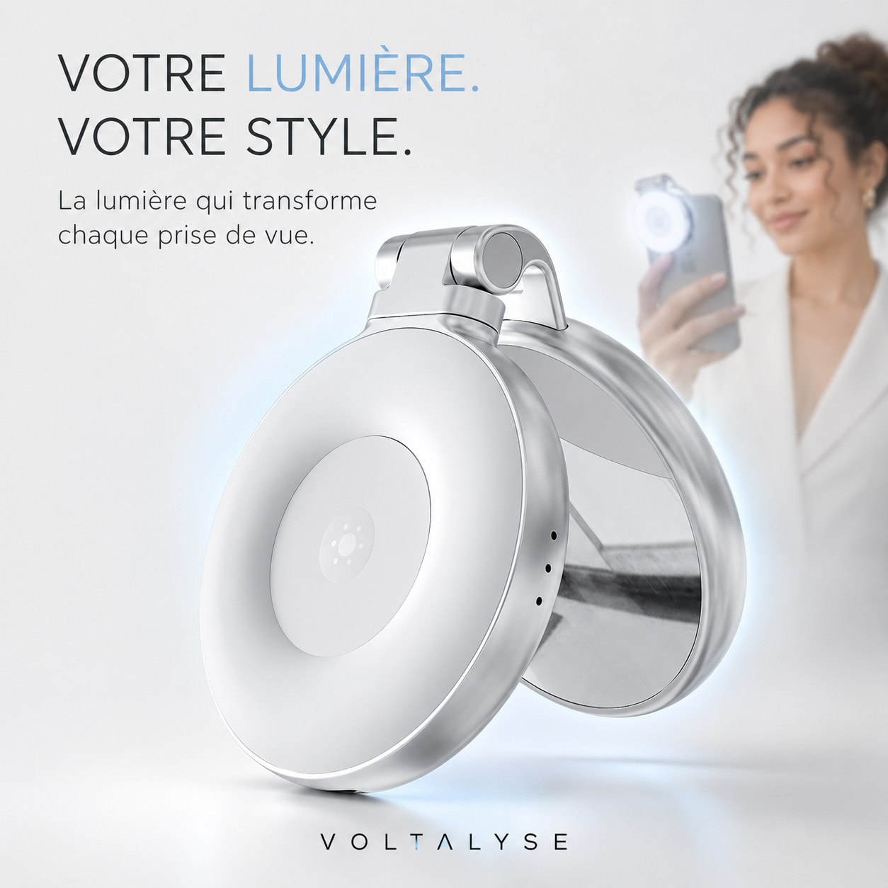 Lampe magnétique pour téléphone LUMÉA™ 3 en 1
