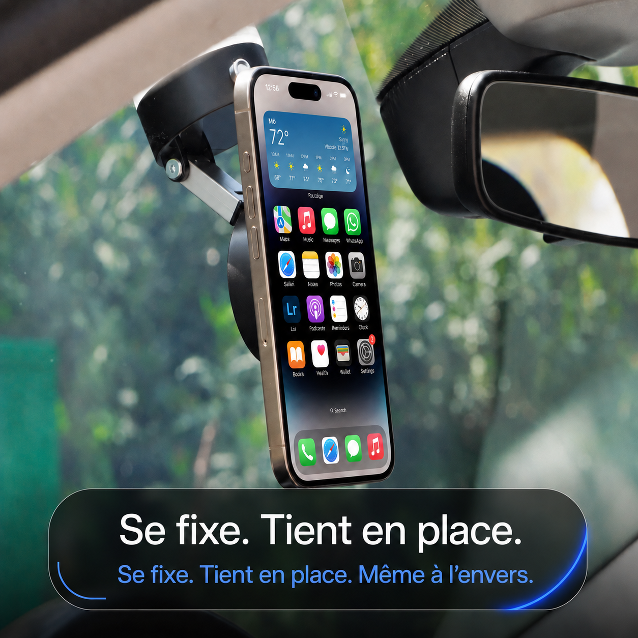 VOLTALYSE MAGLOCK 360™support smartphone magnétique à fixation par ventouse/vide