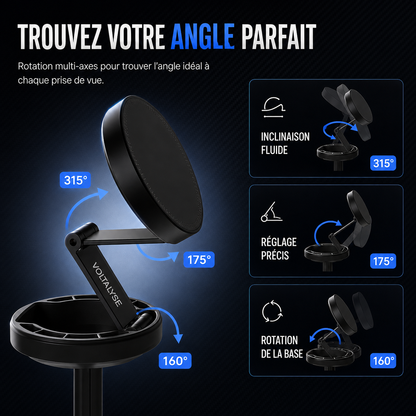 MAGNOVA 360™ - Trépied magnétique multifonction pour smartphone