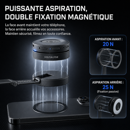 MAGNOVA 360™ - Trépied magnétique multifonction pour smartphone