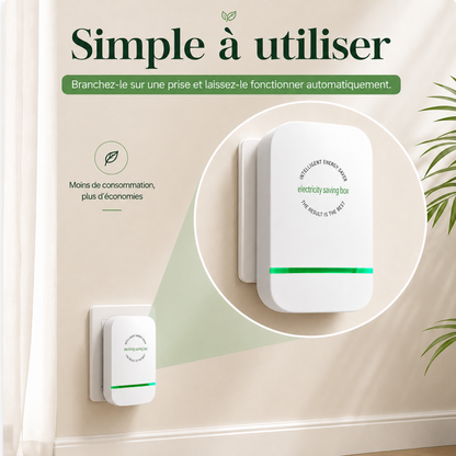 Adaptateur électrique intelligent économiseur d'énergie -65%